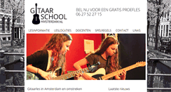 Desktop Screenshot of gitaarschoolamsterdam.nl
