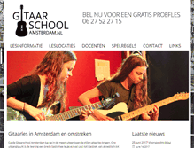Tablet Screenshot of gitaarschoolamsterdam.nl